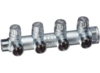Хромированный запорный проходной коллектор MULTIFAR (ВР-НР) с 4 отводами (МР) FK 3906 C10